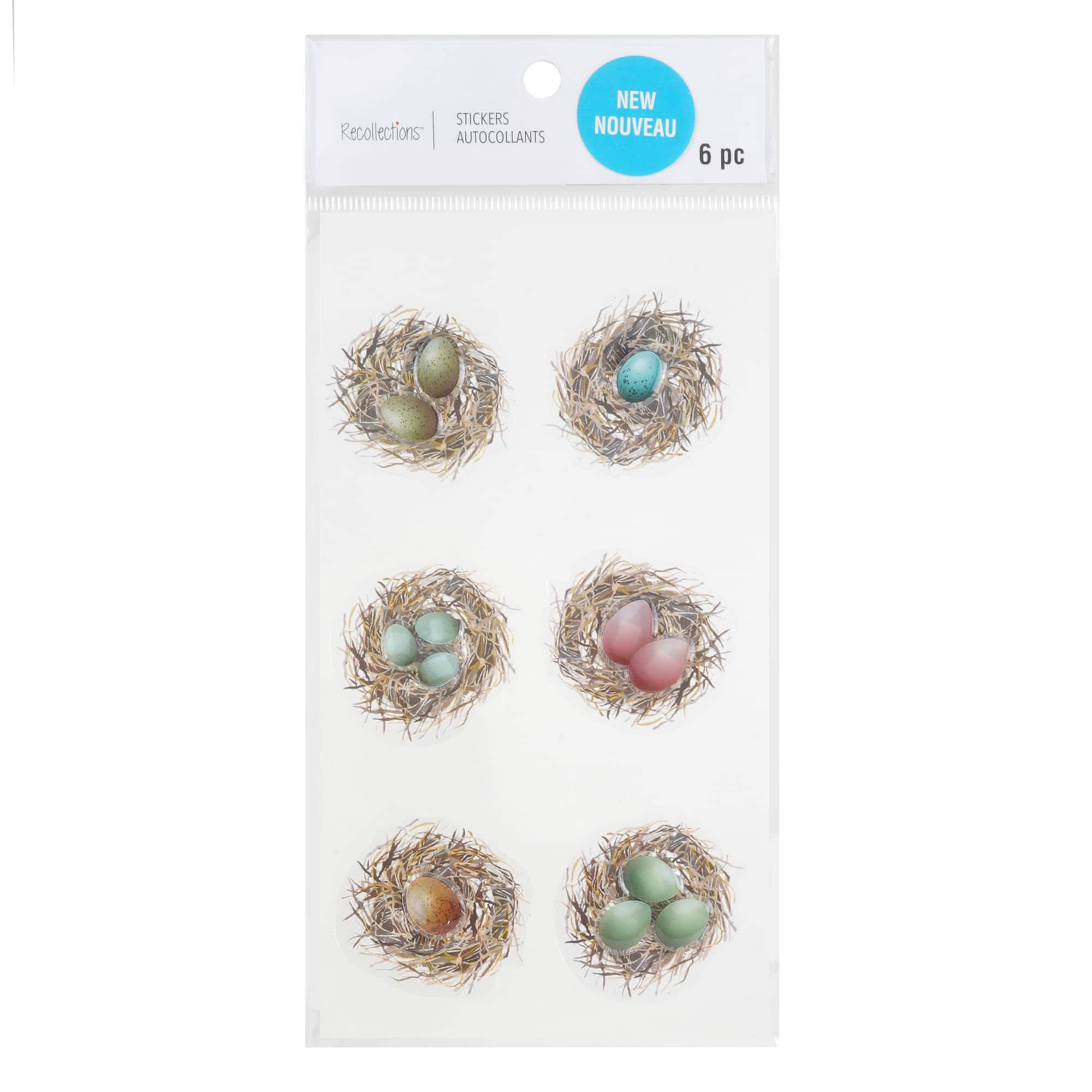 Bird Eggs in Nest Stickers by Recollections™